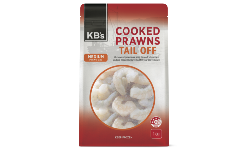 KB's Cooked Prawns Tail Off