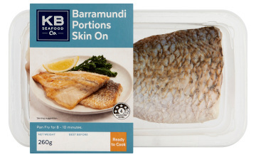 KB Seafood Co Barramundi Portions Skin On