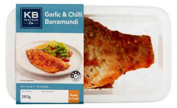 KB Seafood Co Garlic & Chilli Barramundi