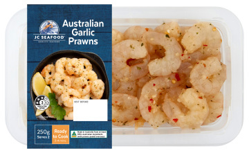 JC Seafood Australian Wild Caught Garlic Prawns